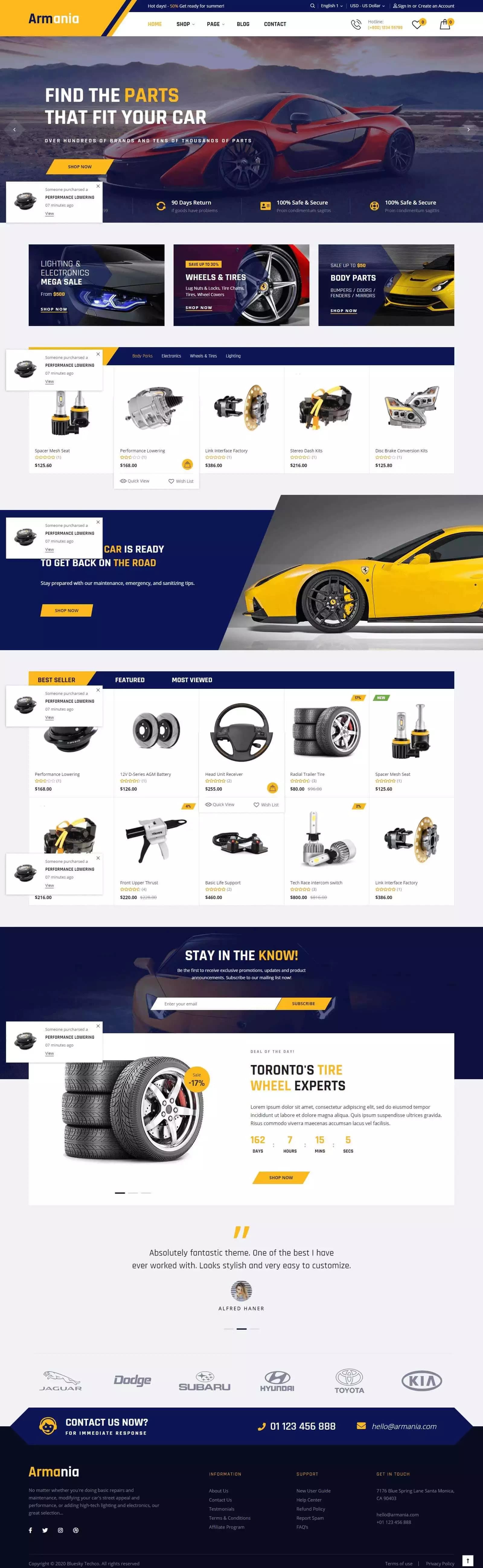 e-commerce website portfolio