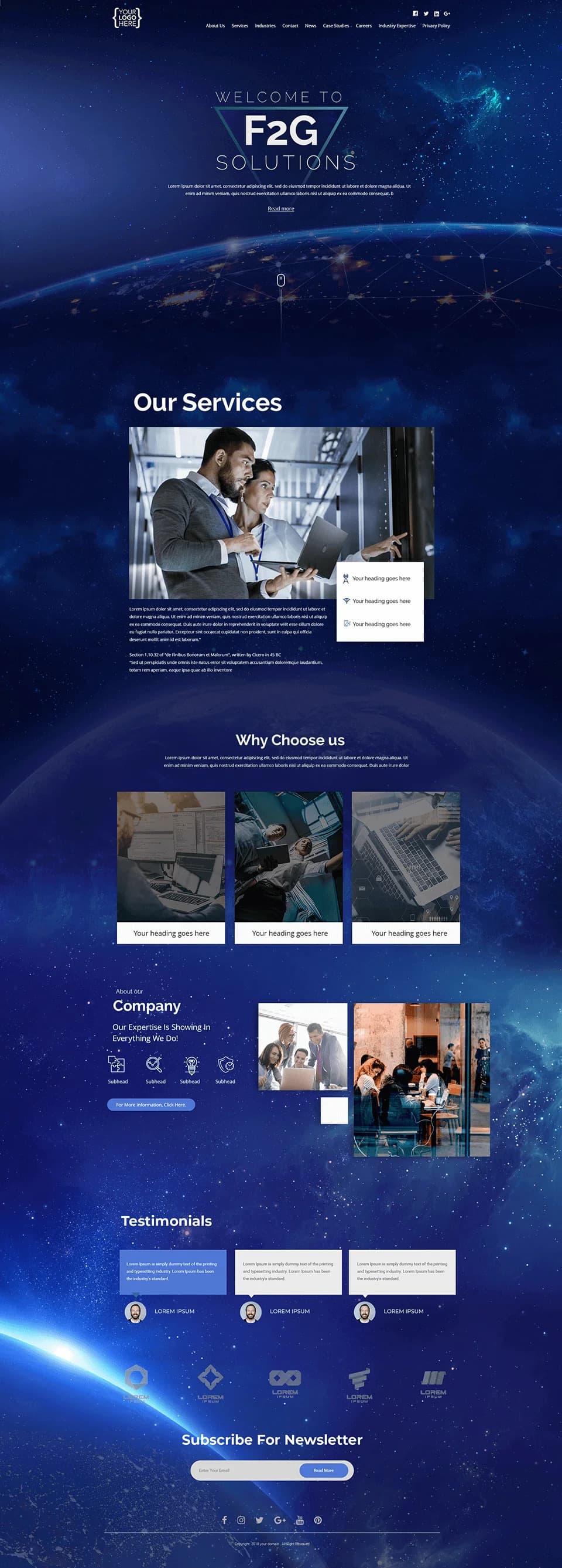 technology website portfolio